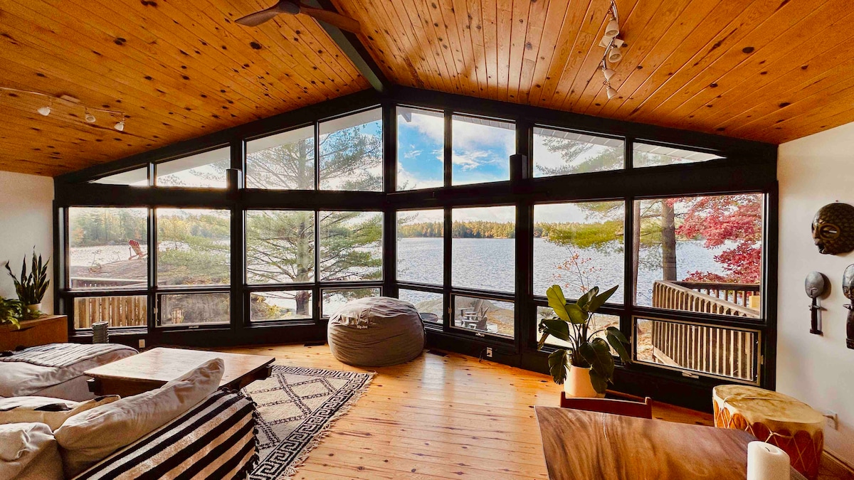 Private beach and dock